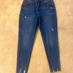 Lularoe distressed ankle denim